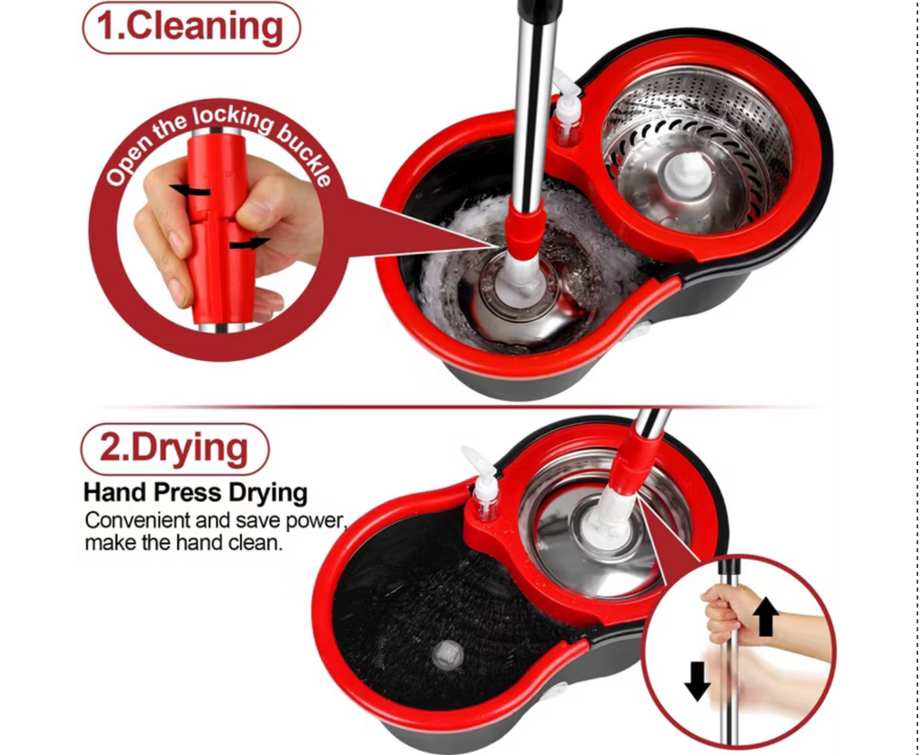 360 Rotating Mop Bucket